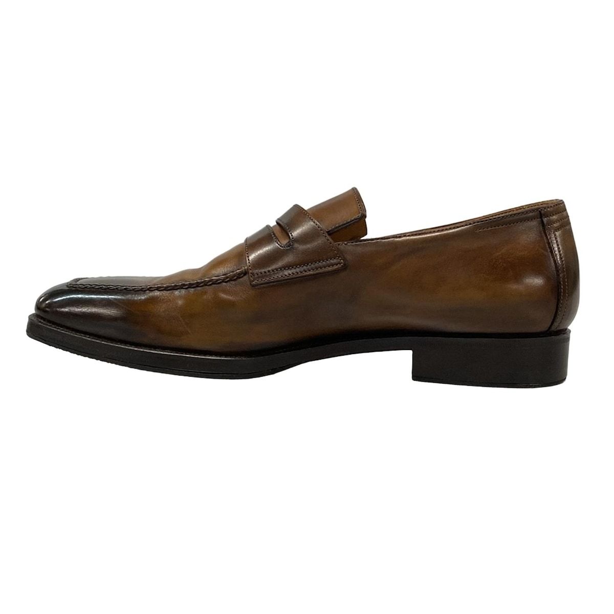 【美品】ベルルッティ ダークブラウン UK7 berluti(ベルルッティ) ローファー 7 1/2 メンズ美品 - ダークブラウン