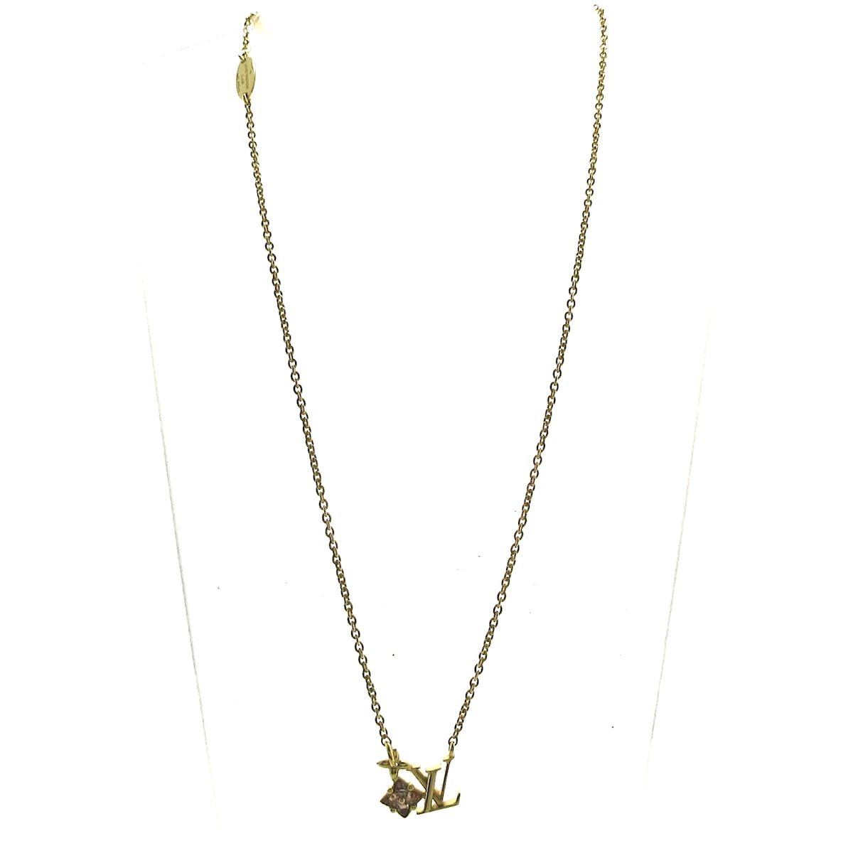 LOUIS VUITTON ルイヴィトン ネックレス ネックレスルルグラム M 00783 ゴールド ピンク