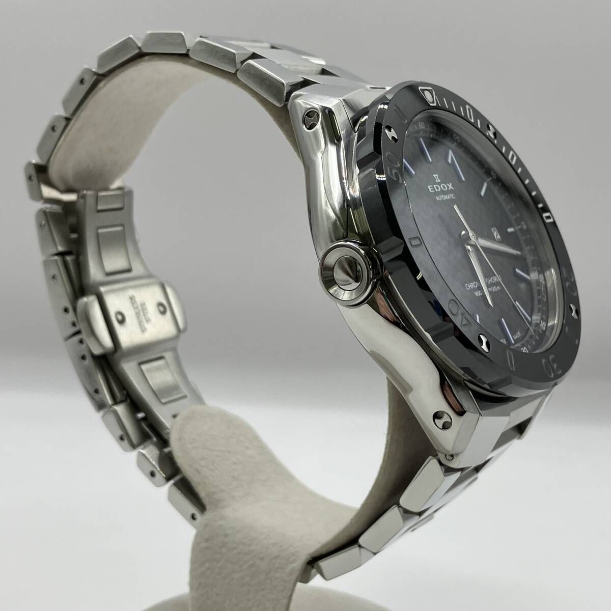  稼働品 EDOX エドックス 80099 33 M NIN 3 クロノオフショア1 プロフェッショナル 自動巻き 腕時計 付き 腕時計(クォーツ) 腕時計(アナログ)