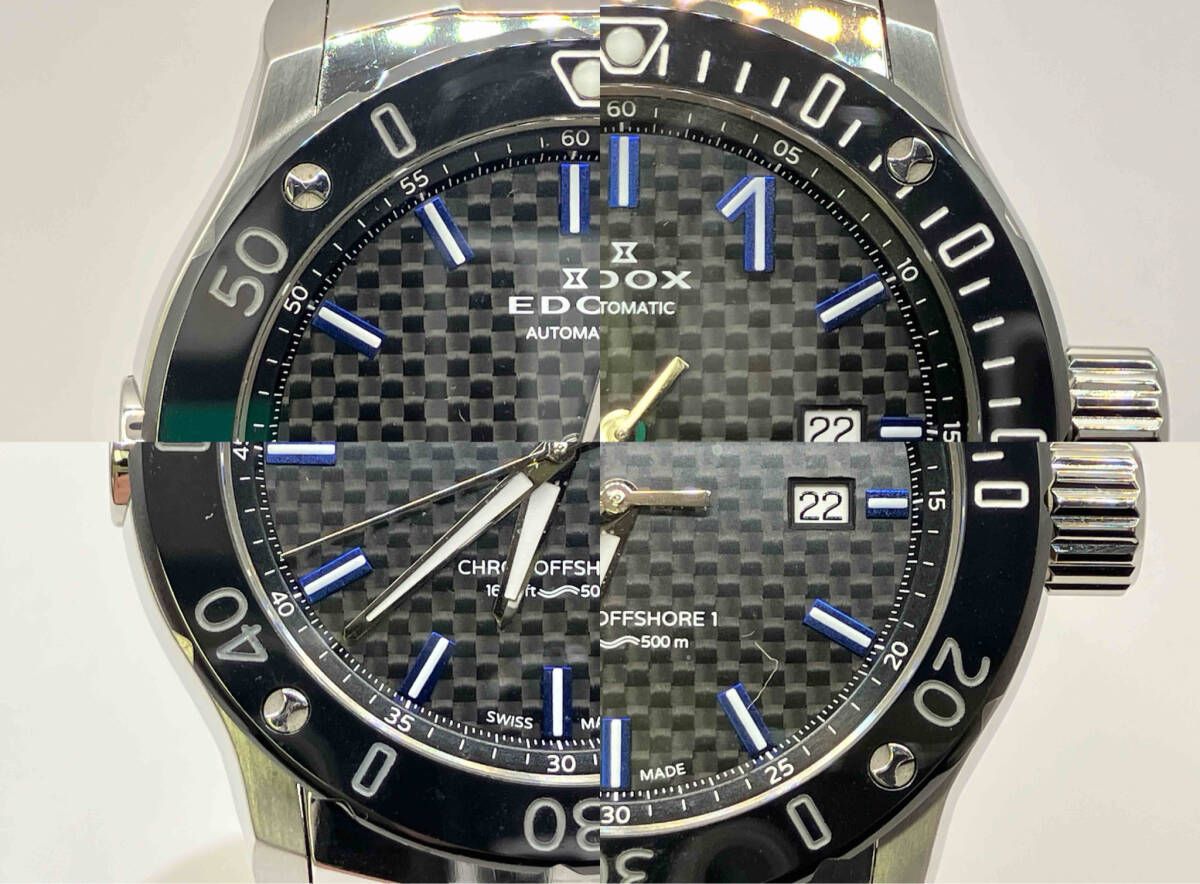 稼働品 EDOX エドックス 80099-33M-NIN3 クロノオフショア1