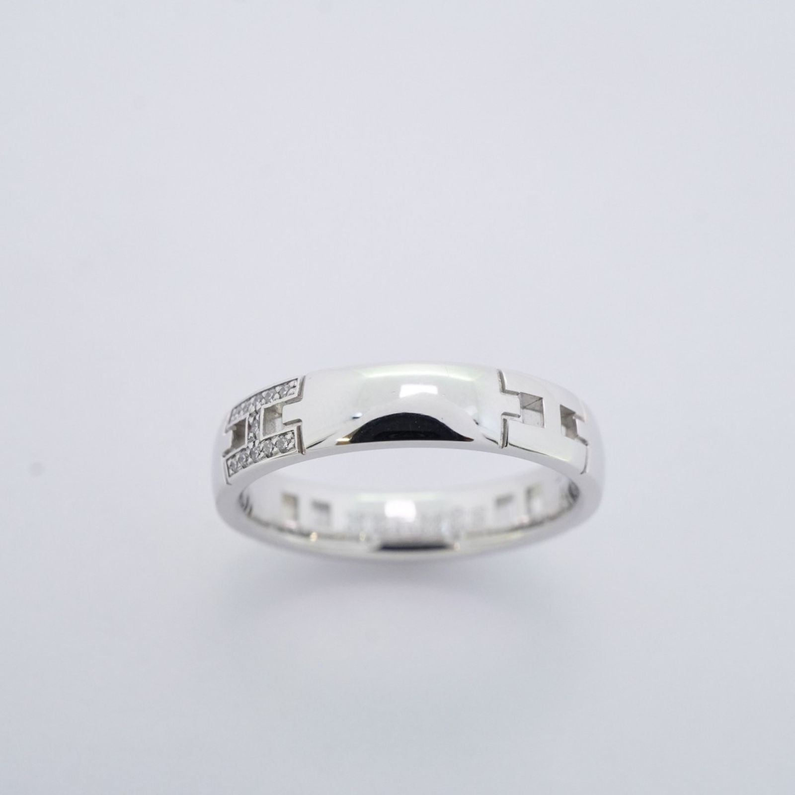 エルメス Hermes リング エヴァーヘラクレス 18 KWG ホワイトゴールド ダイヤモンド ＃47レディース