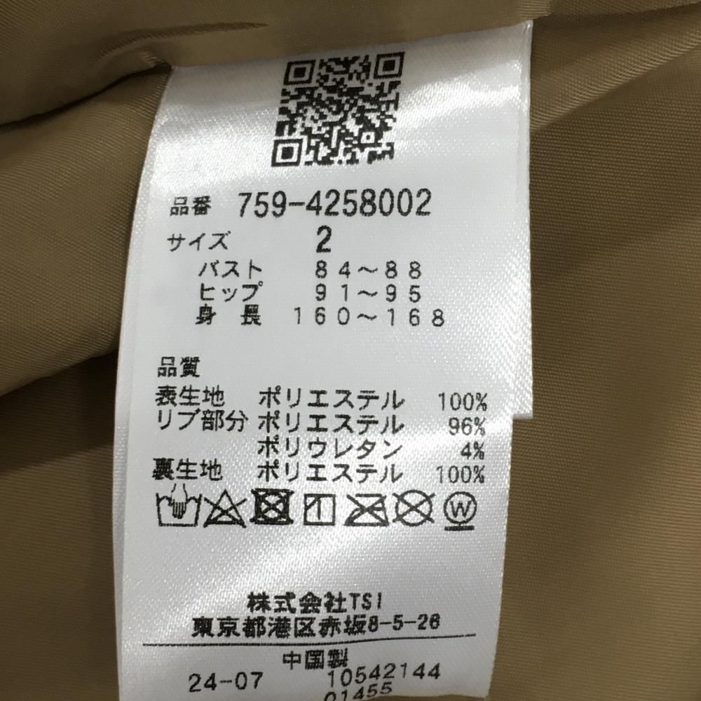  マスターバニー ファーベスト ライトブラウン レディース 2 L ゴルフウェア モデル MASTER BUNNY EDITION ベスト レディースウェア