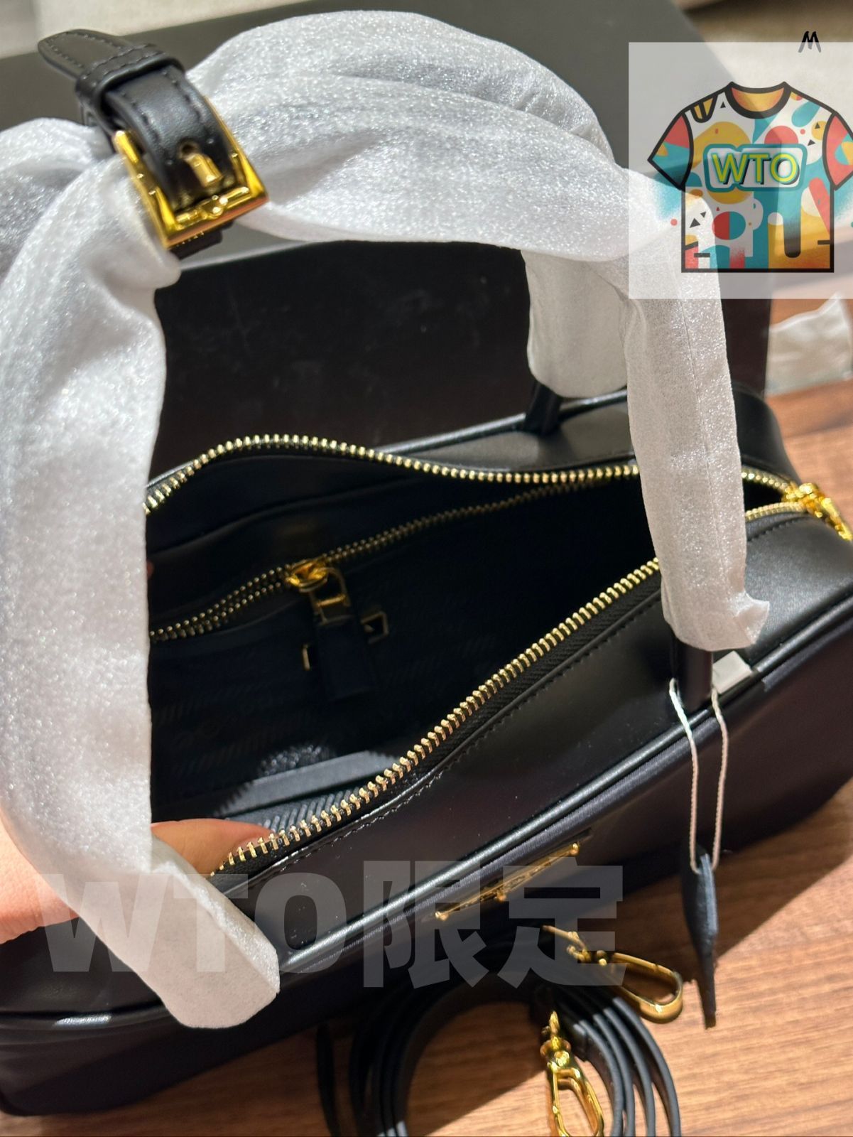 WTO通販 Prada プラダ パッドロック ショルダーバッグシリーズ リサイクルナイロン素材を使用1-WTO輸入-HQA32