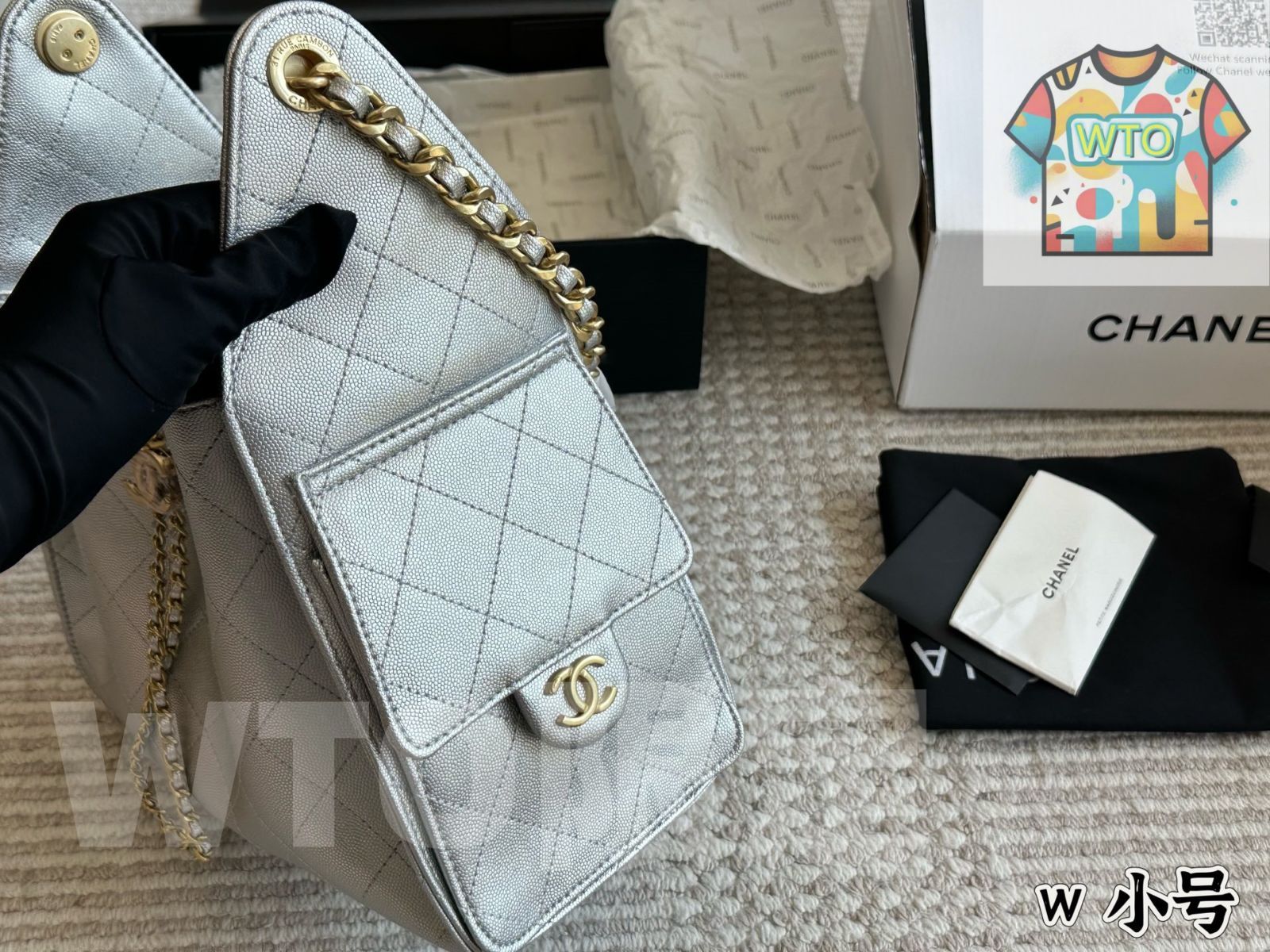 WTO通販 Chanel シャネル 25sホボシリーズ キャビアレザーで細かい質感と耐久性を兼ね備える1-WTO輸入-DUG75