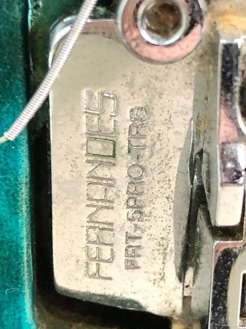 フェルナンデス エレキギター FRT-5 PRO-TRS搭載 フロイドローズ GOTOHペグ HSH配列 ブルーグリーン ケース付 251112-1 エレキギター カホン
