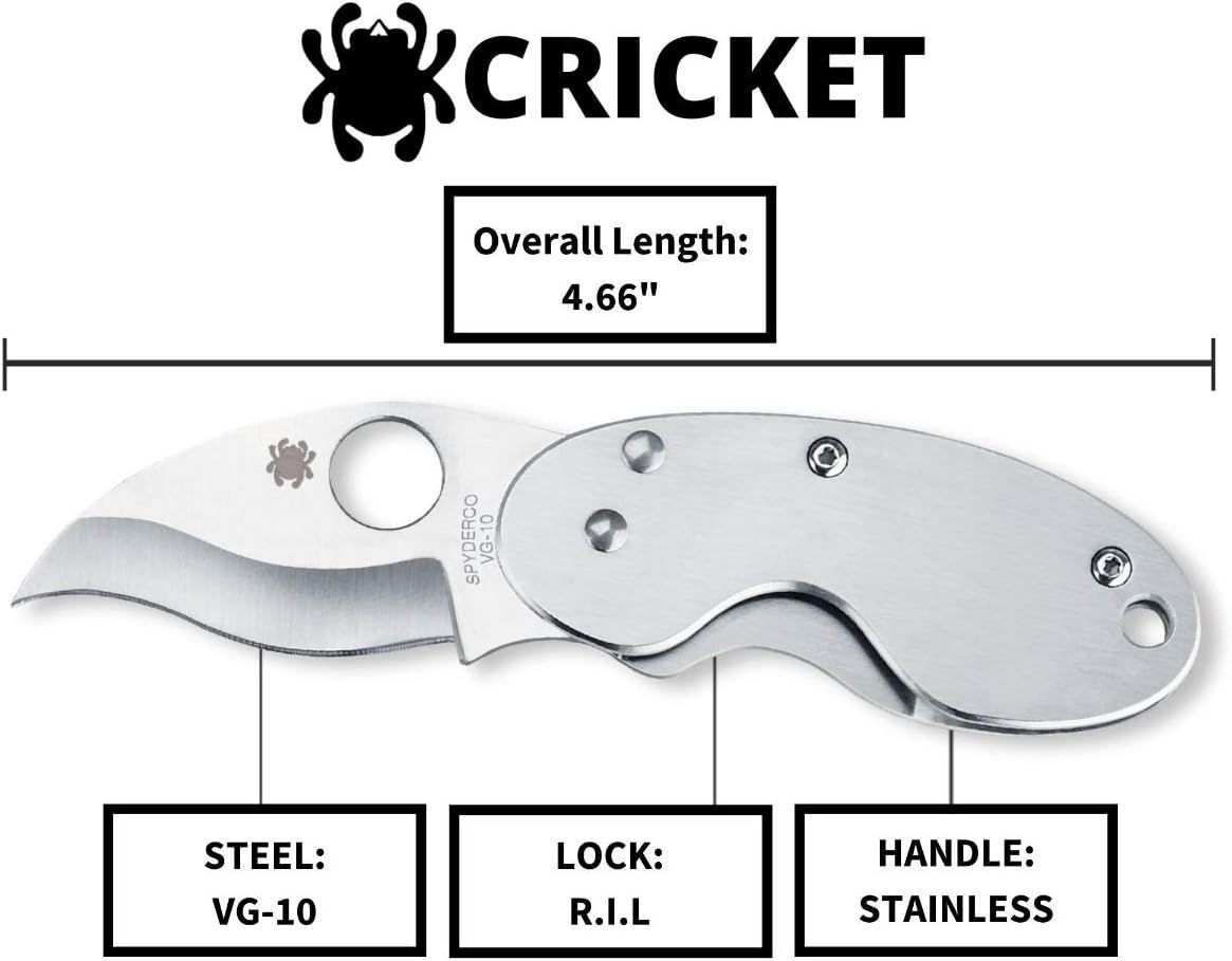 アウトドアナイフ C29P スパイダルコ クリケット ステンレス 直刃
