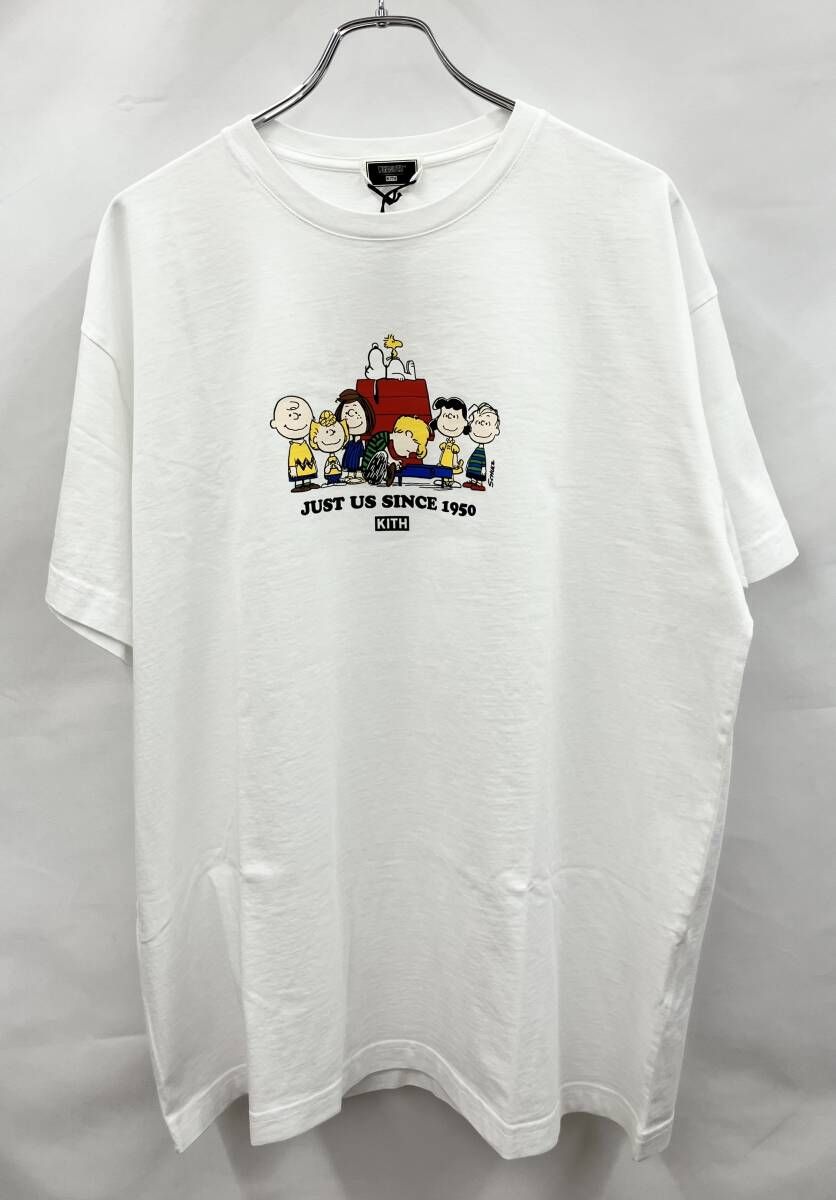 KITH × Peanuts キス×ピーナッツ 半袖Tシャツ Just Us Since 1950 Tee スヌーピー 綿 L ホワイト 夏