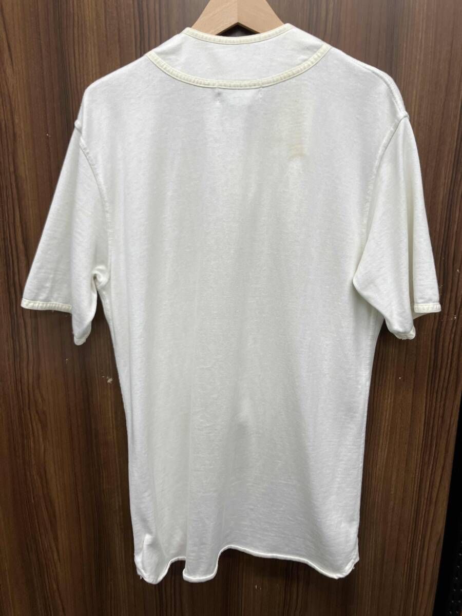 RALPH LAUREN 半袖シャツ POLO SPORTS ポロスポーツ KK-RS-SM 4860 ベースボールシャツ Lサイズ 生成