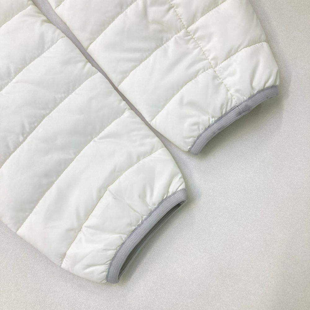 パーリーゲイツ 中綿リバーシブルスニード ネイビー×白 4WAY Vネック