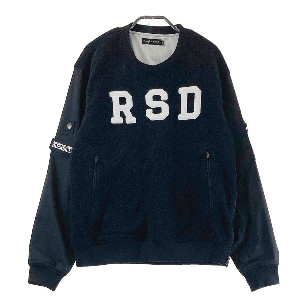 サイズ S ROUGH-SWELL ラフアンドスウェル 蓄熱 フリース切替 長袖ブルゾン ブラック系 240101557596 ゴルフウェア メンズ ストスト