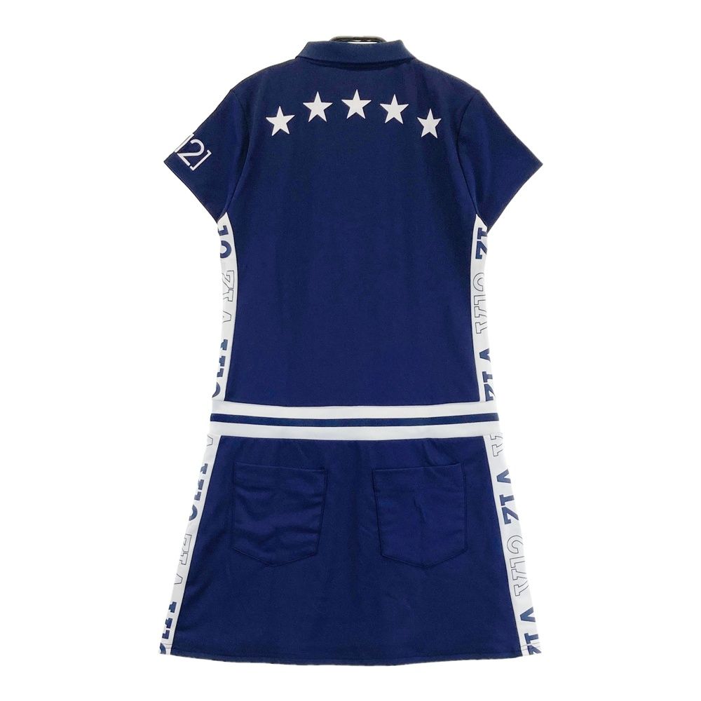 サイズ 1 V 12 ヴィトゥエルヴ 半袖ワンピース ネイビー系 ゴルフウェア レディース ストスト