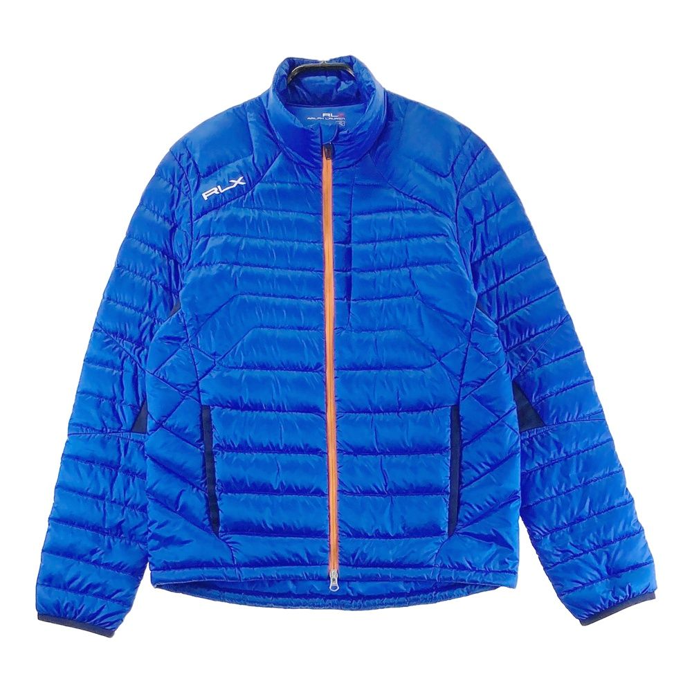 サイズ S RLX ラルフローレン 異素材切替 長袖ダウンジャケット ブルー系 240101561193 ゴルフウェア メンズ ストスト