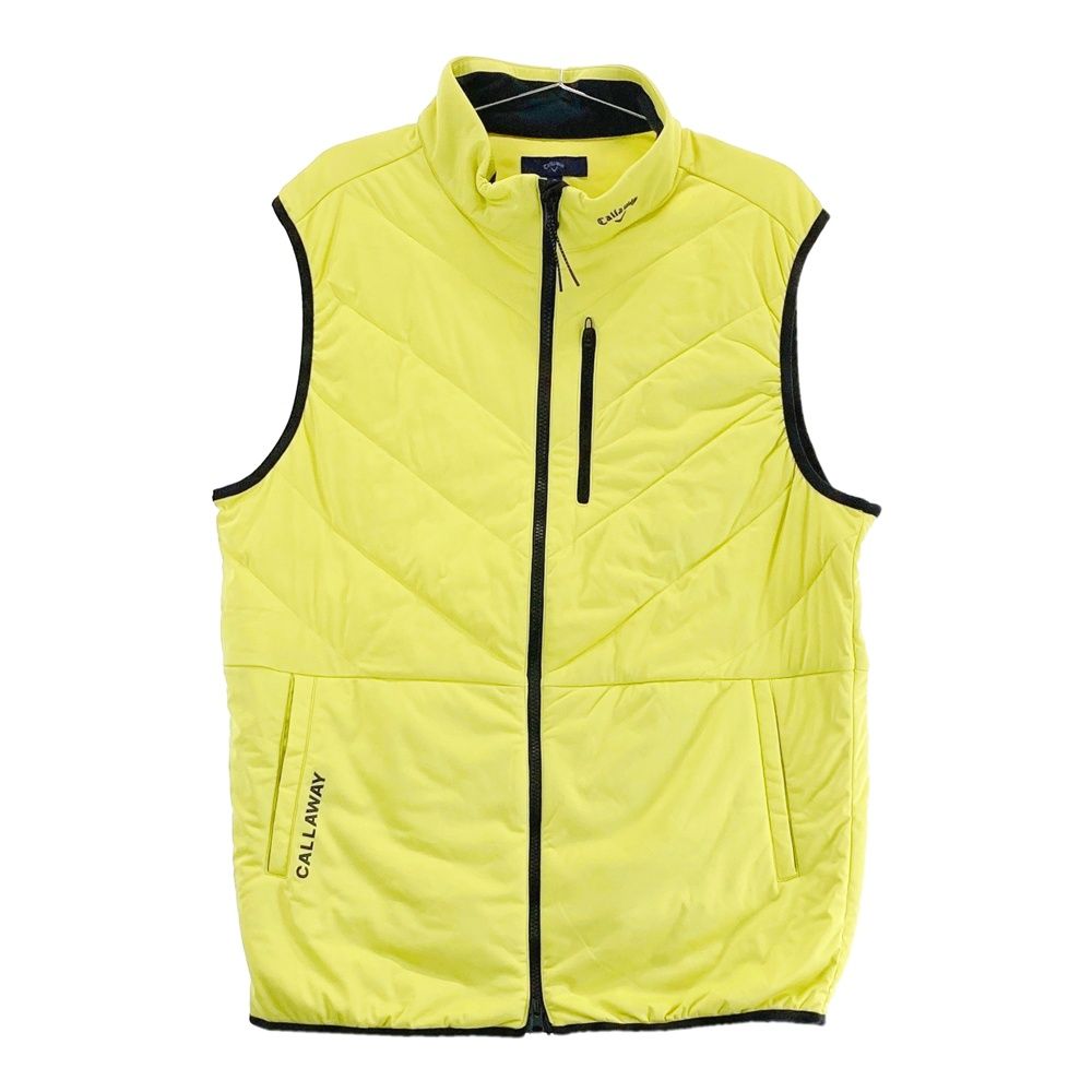 サイズ 3L CALLAWAY キャロウェイ 中綿ジップベスト イエロー系 240101562540 ゴルフウェア メンズ ストスト