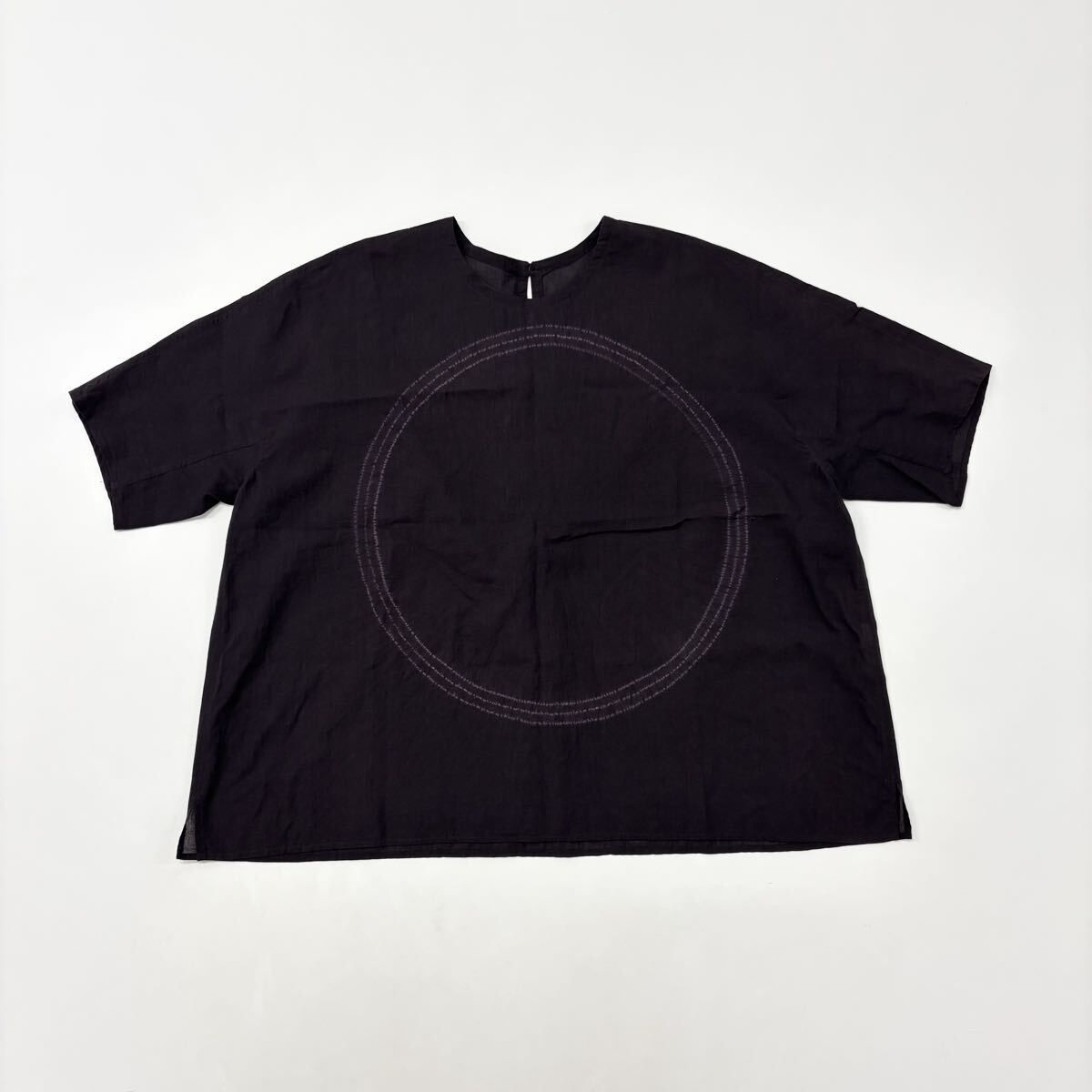 25ss 2025 JURGEN LEHL ヨーガンレール 絞り レディース ブラウス プルオーバー ワイドシルエット パープル 系 サイズ M 711-0070