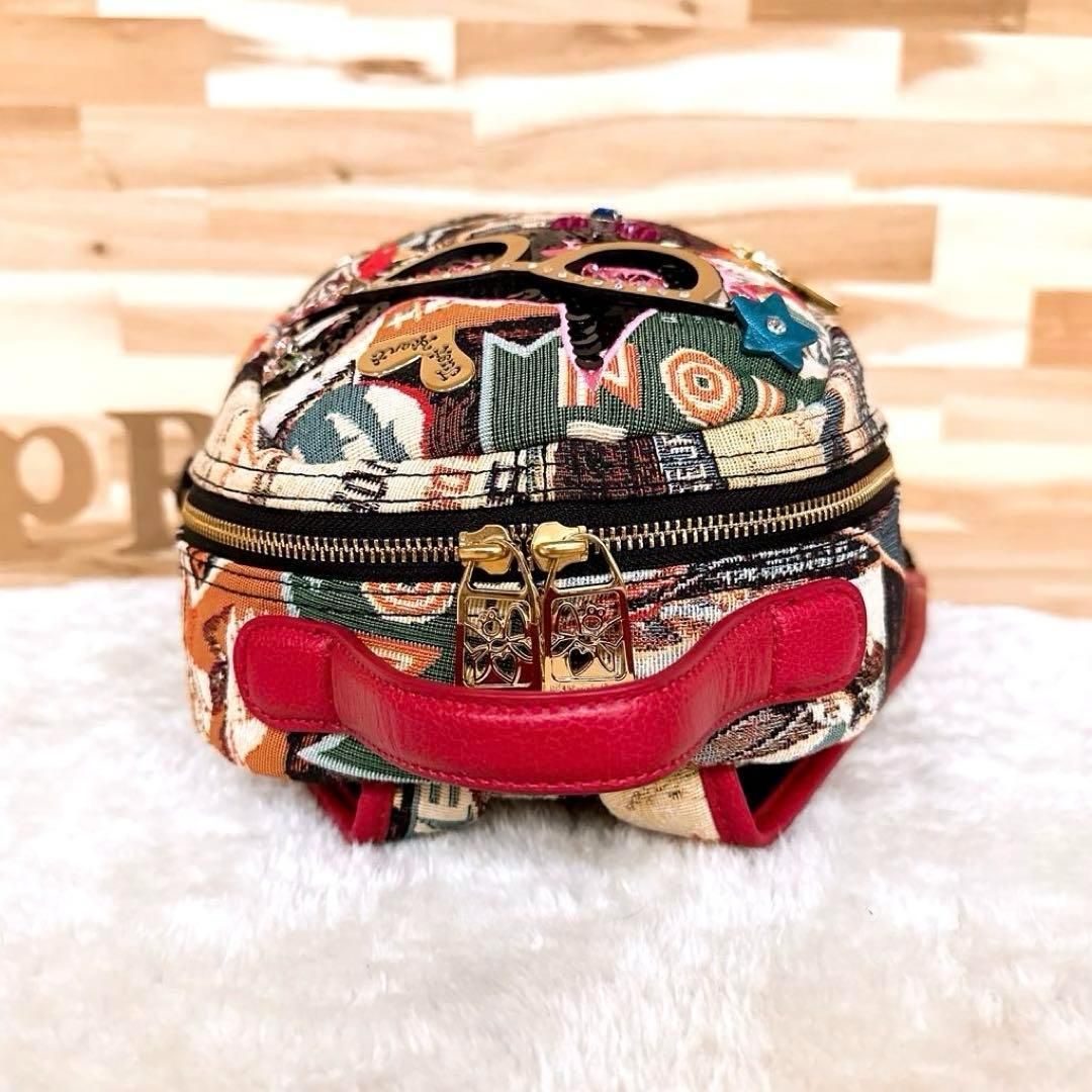 シンクビー】パスポートキャット 猫 ネコ リュック 刺繍ゴブラン 