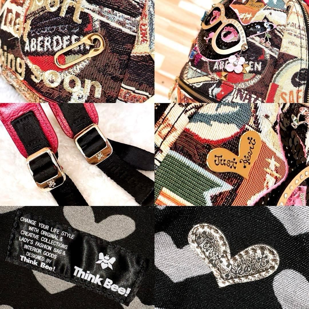 シンクビー】パスポートキャット 猫 ネコ リュック 刺繍ゴブラン 