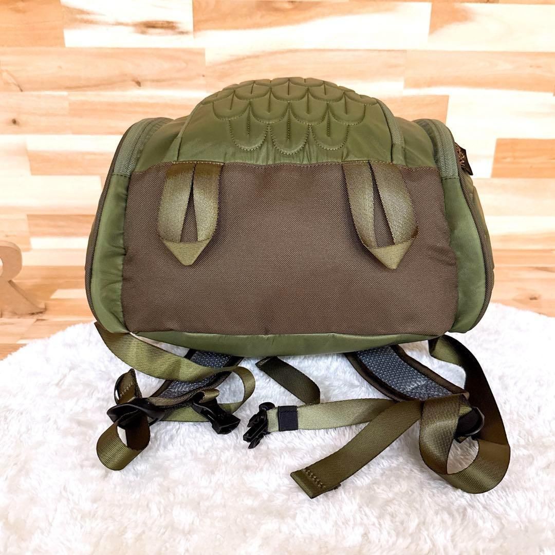  モーンクリエイションズ フクロウ リュック L カーキ×茶 A アニマル バックパック リュック バックパック バッグ