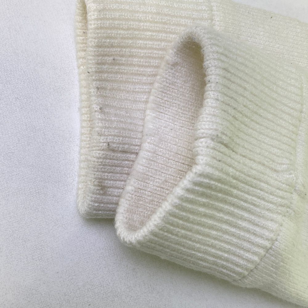  サイズ 2 JACK BUNNY ジャックバニー モデル 裏地付 ニットセーター ホワイト系 ゴルフウェア レディース ストスト セーター トレーナー レディースウェア