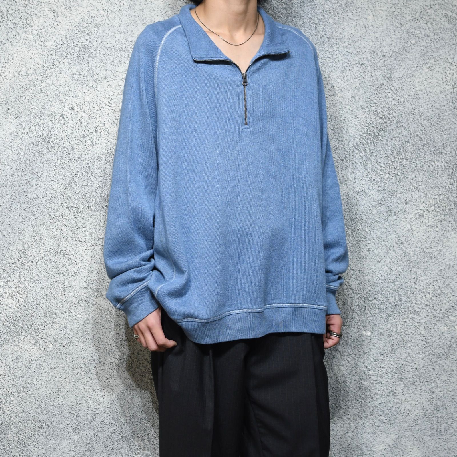 古着 LL Bean ハーフジップニット コットンニット ニット セーター