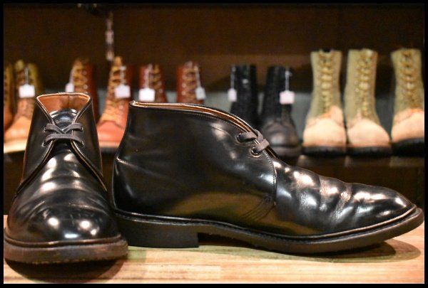 11D 16年 レッドウィング 9096 キャバリー チャッカ ブラック エスカイヤ 黒 短靴 編み上げ ブーツ redwing HOPESMORE FJ461