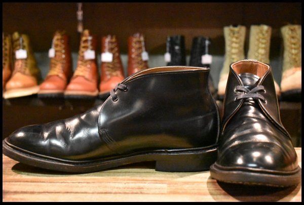 11D 16年 レッドウィング 9096 キャバリー チャッカ ブラック エスカイヤ 黒 短靴 編み上げ ブーツ redwing HOPESMORE FJ461