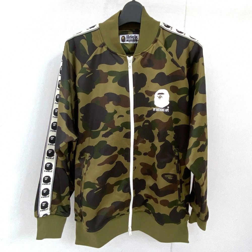 03w22019 A BATHING APE アベイシングエイプ 1ST CAMO RELAXED FIT TRACK JACKET トラックジャケット カモフラ柄 サイズM メンズ ストリート アウター