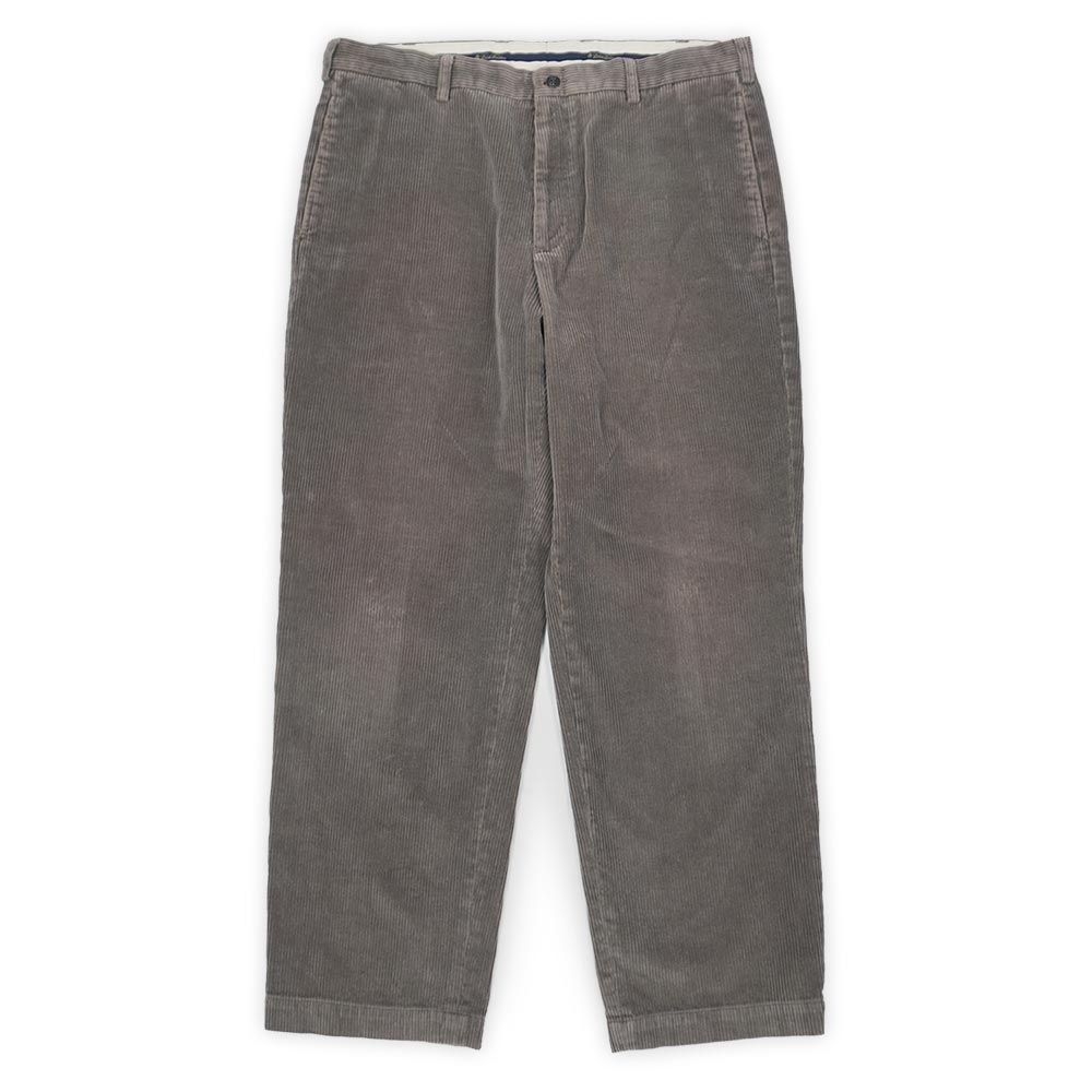 ブルックスブラザーズ Brooks Brothers 00s 2000年代 ノータック 太畝コーデュロイトラウザー HUDSON 定番 CORDS USA ヴィンテージ アメリカ 古着 メンズ パンツ グレー W36 L30