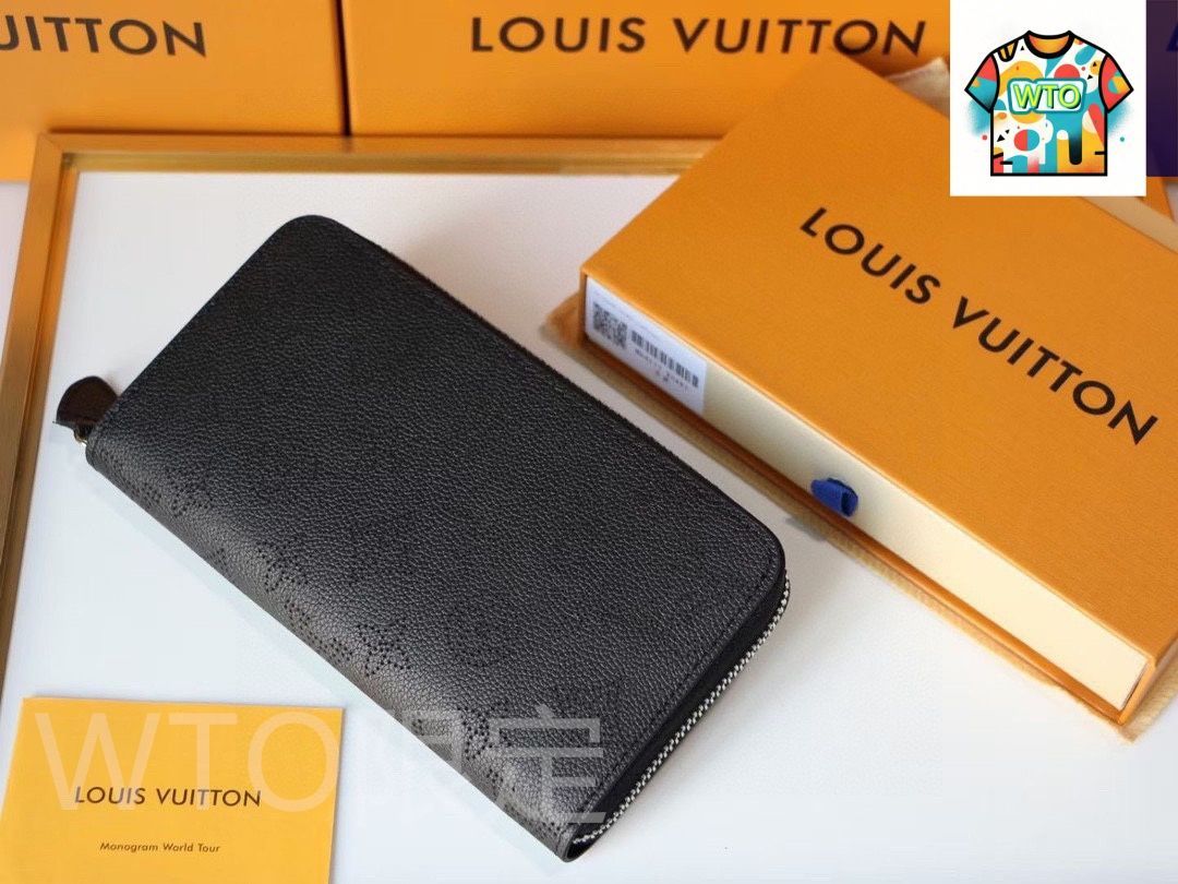 今日 Louis Vuitton ルイヴィトン クラシックジッパーウォレットシリーズ 柔らかいマヒナパンチング小牛皮を採用-WTO輸入2