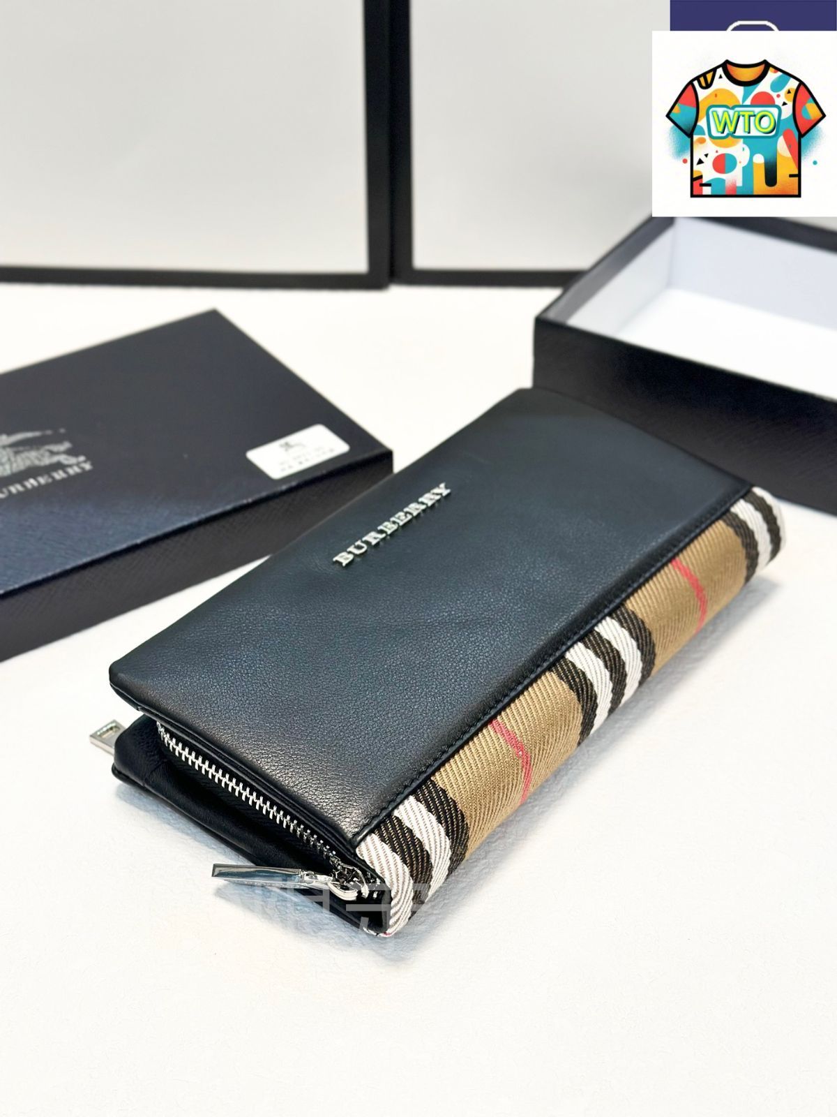 今日 Burberry バーバリー ハンドバッグ 原版頭層牛皮で触感一流 多カードポケット大容量-WTO輸入2