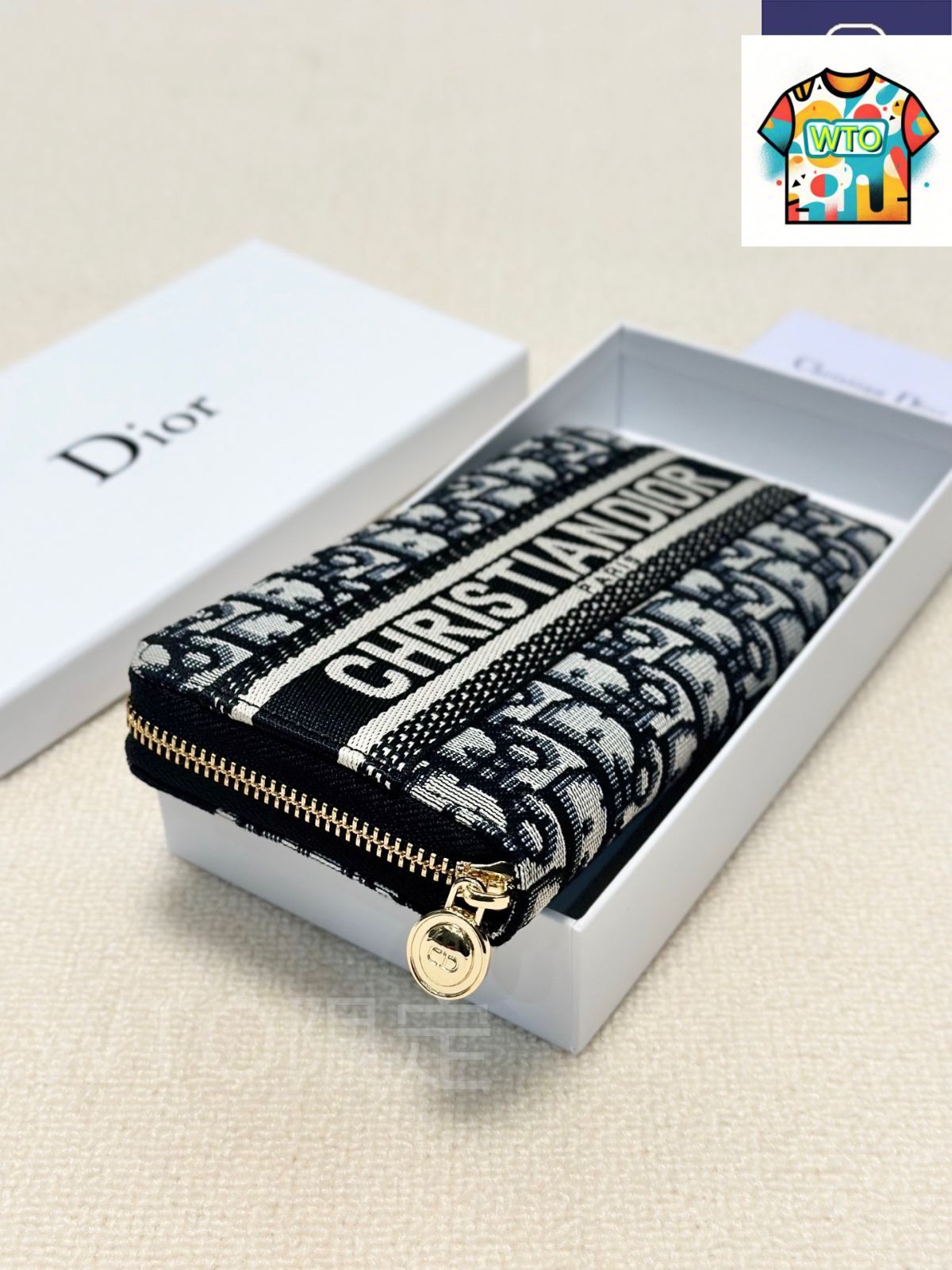 今日 Dior ディオール クラシックシングルジッパーシリーズ 原版布を採用-WTO輸入2