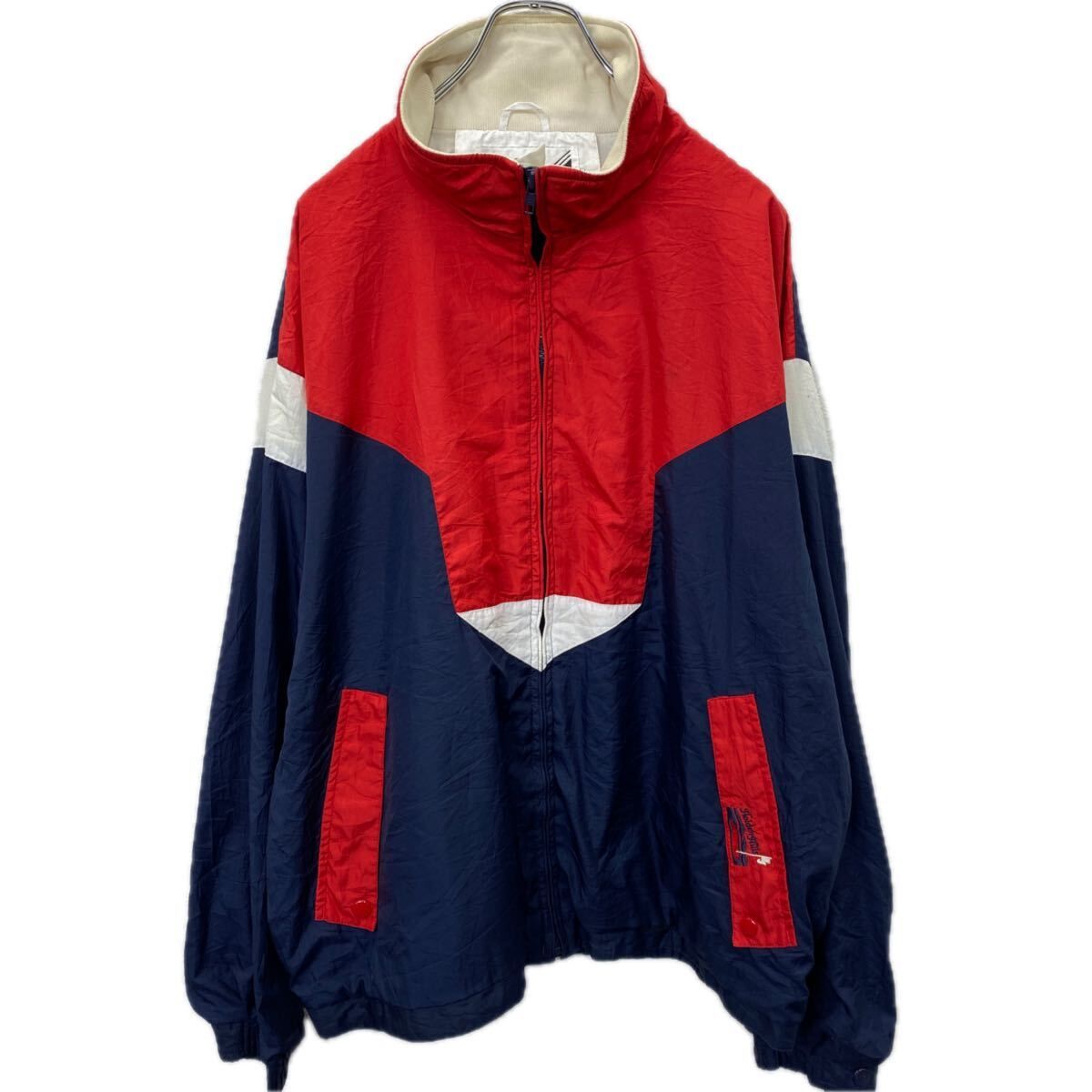 Wilson Staff ナイロンジャケット XL～ レッド ネイビー ホワイト