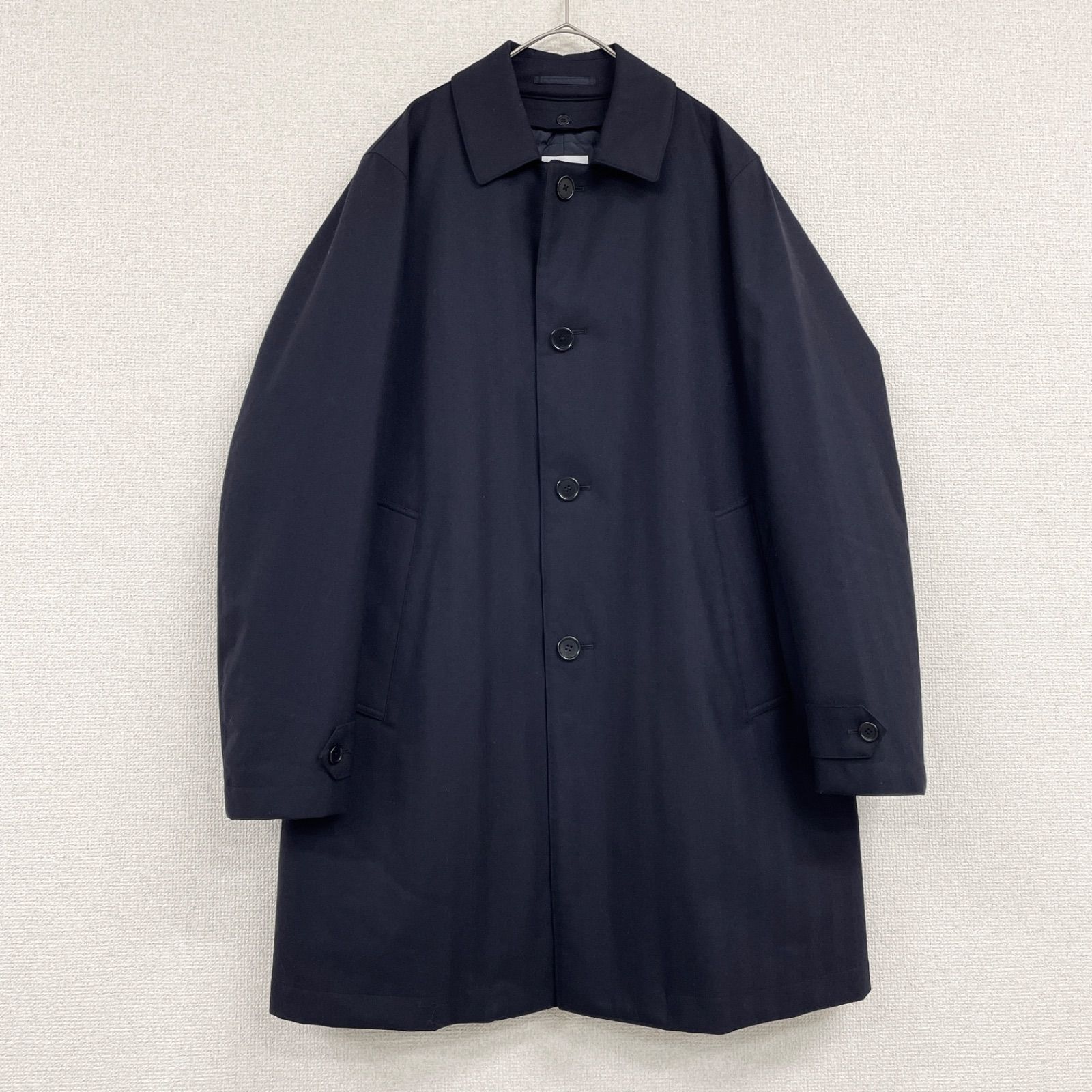 ASPESI アスペジ ステン コート ロング ダウンライナー ウール ネイビー メンズ M