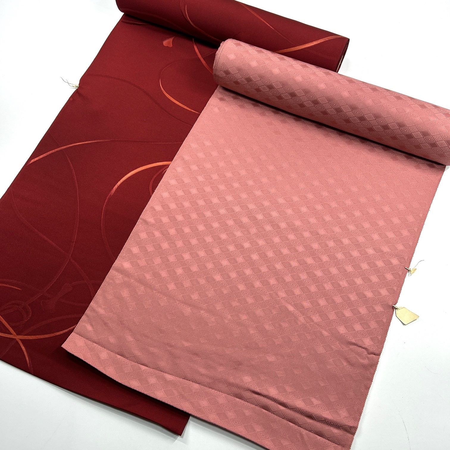 正絹絞りの反物　羽尺 楽天市場】羽尺7 正絹総絞り羽尺 羽織 コート 道行コート 道中着 反物