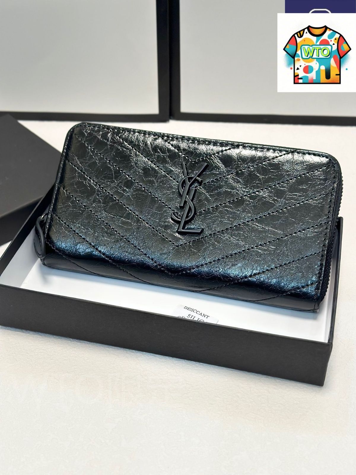 今日 Yves Saint Laurent イヴ サンローラン 最新シングルジッパーシリーズ 輸入オイルレザー小牛皮で質感に優れ-WTO輸入2