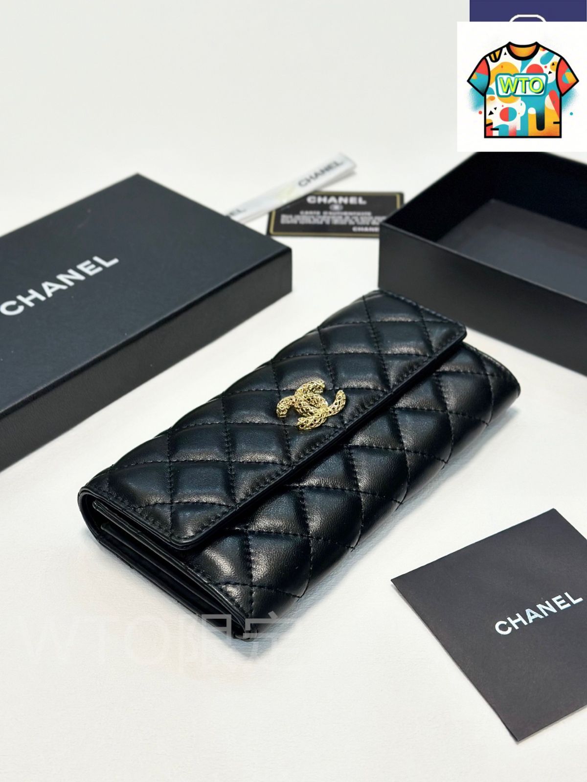 今日 Chanel シャネル クラシック二つ折りウォレットシリーズ オリジナル羊革を採用し精巧な仕上げに優れる-WTO輸入2