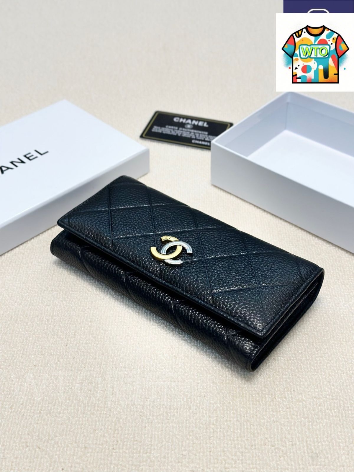 今日 Chanel シャネル 二つ折りウォレットシリーズ 精巧な仕上げを備える-WTO輸入2