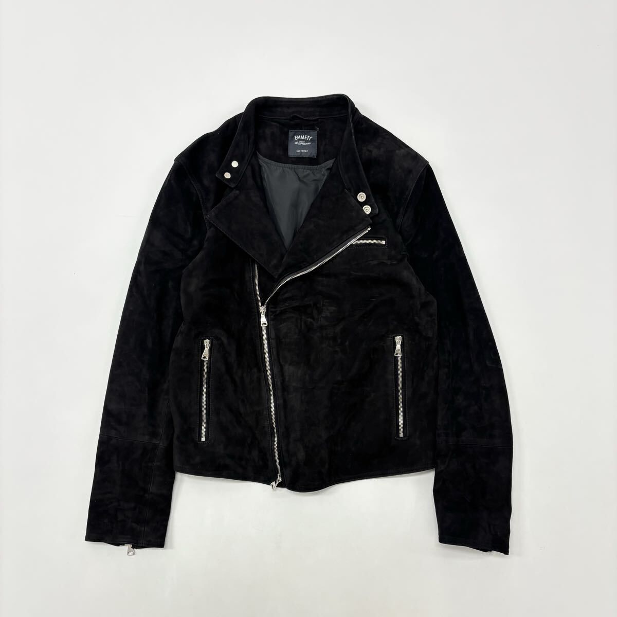 EMMETI エンメティ ゴートスキン セミダブル ライダース ジャケット