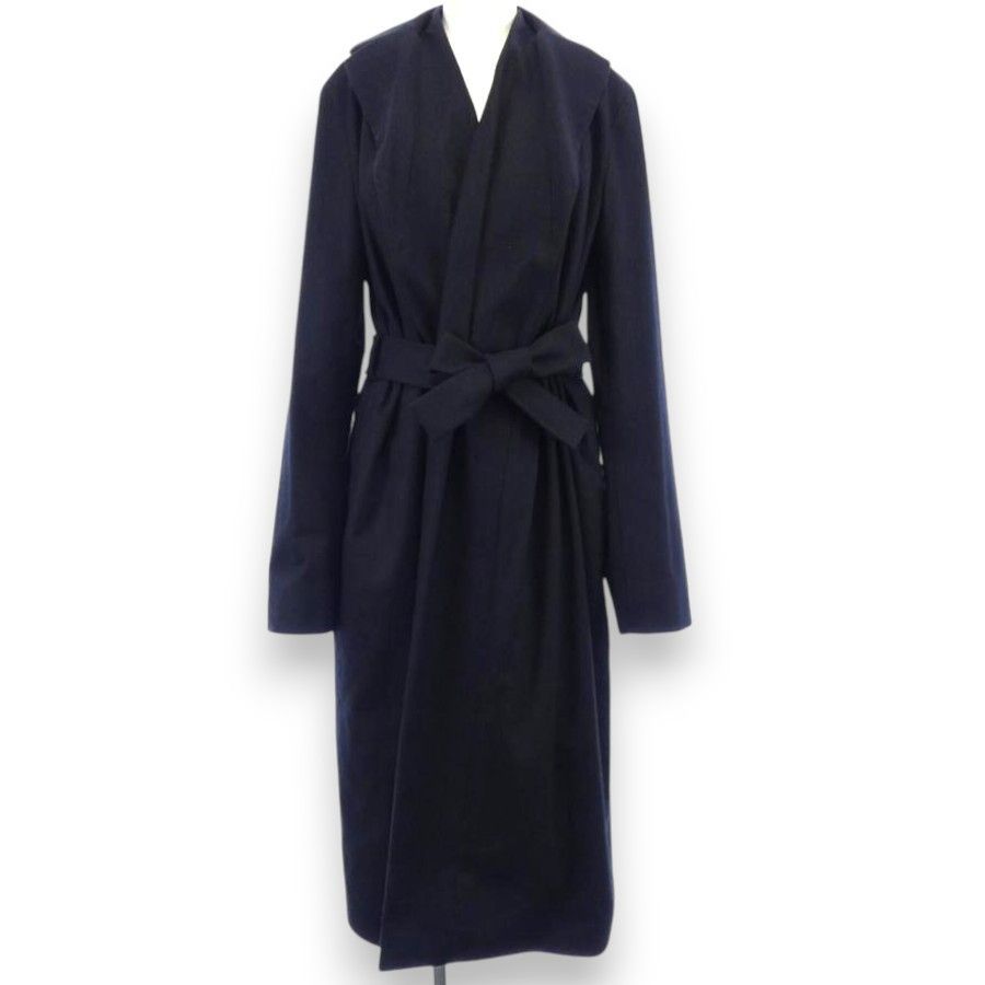 上質カシミヤ100％ 未使用に近い ジルサンダー ロングガウンコート