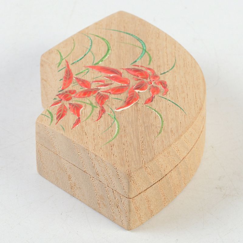 茶道具 道場宗廣作 花文 扇形香合 共箱 V S251 - メルカリ