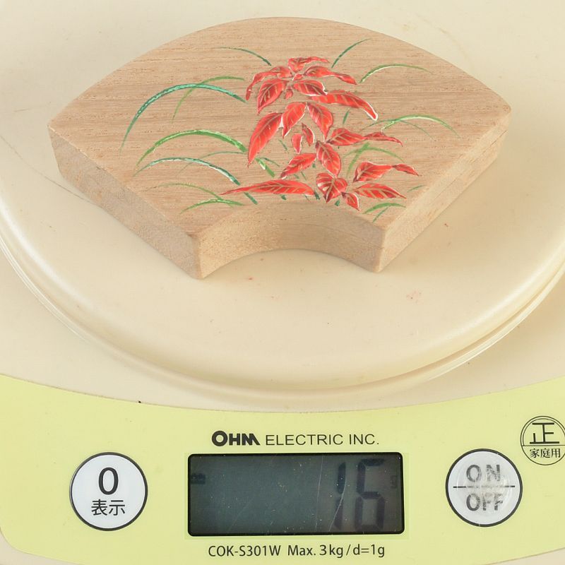 茶道具 道場宗廣作 花文 扇形香合 共箱 V S251 - メルカリ