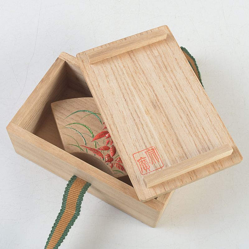 茶道具 道場宗廣作 花文 扇形香合 共箱 V S251 - メルカリ