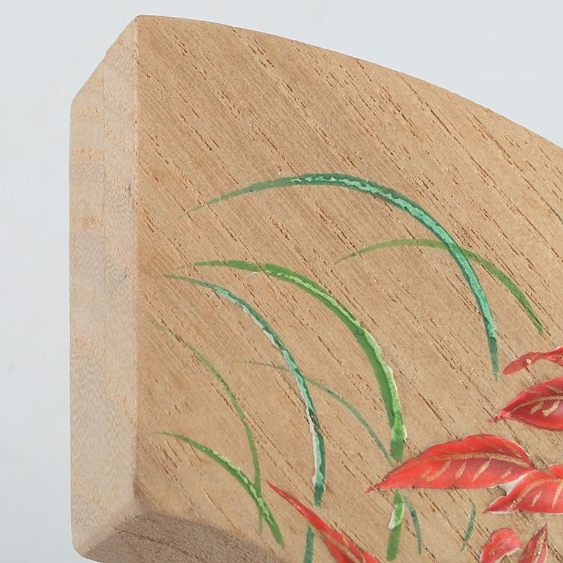 茶道具 道場宗廣作 花文 扇形香合 共箱 V 5012 茶道具 道場宗廣作 花文