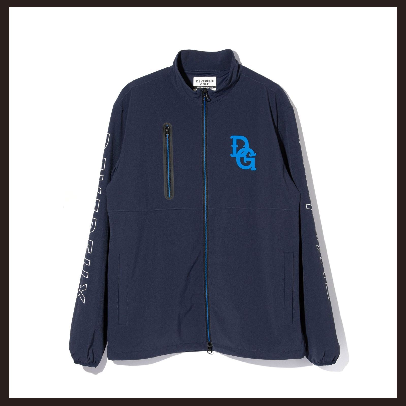 DEVEREUX GOLF デヴァローゴルフ フルジップウィンドブレーカー S ネイビー