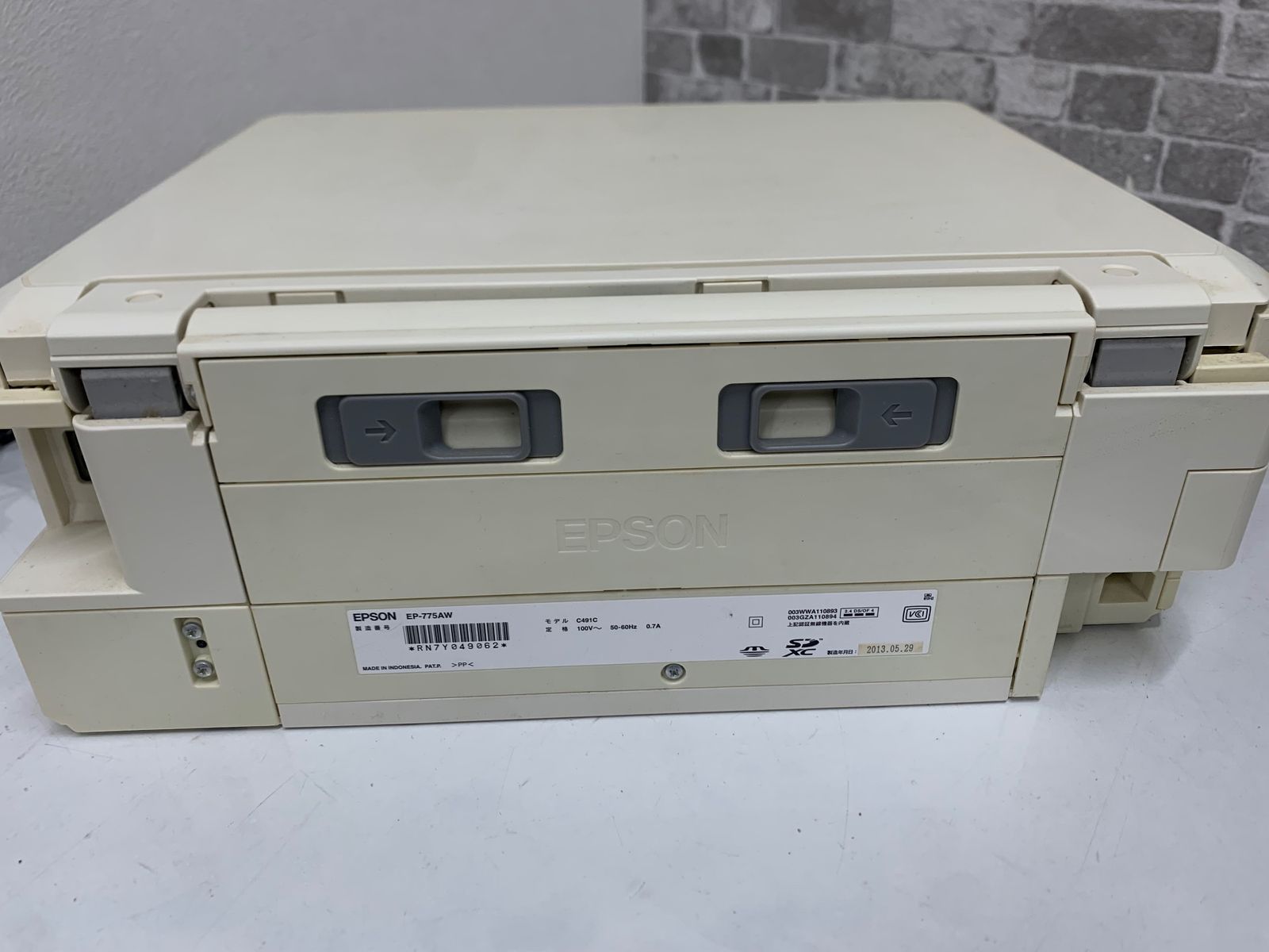 ジャンク☆ EPSON (エプソン) インクジェットプリンター EP-775AW ホワイト