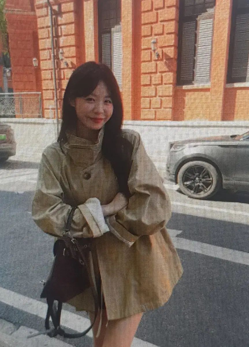 海外配送 ベージュ色 ショートトレンチ コート