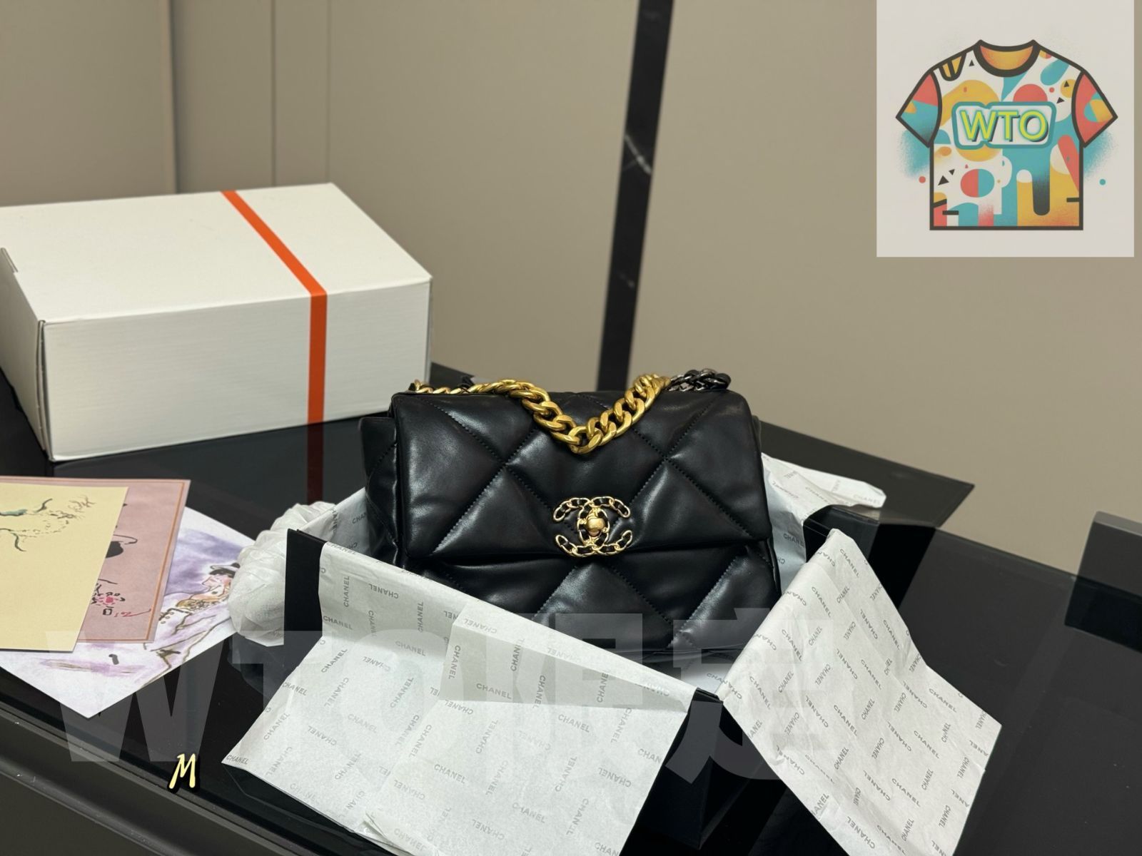 WTO通販 Chanel シャネル 19バッグ 感のある素材を使用1-WTO輸入-FCE02