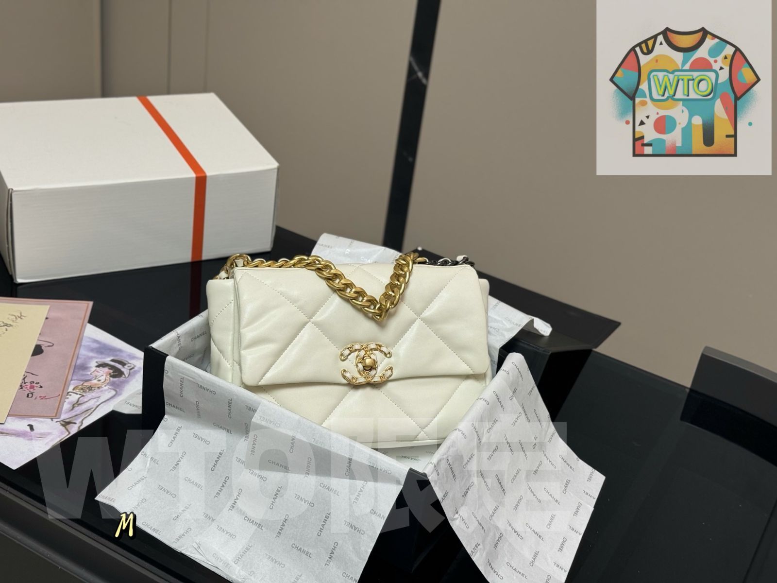 WTO通販 Chanel シャネル 19バッグ 感のある素材を使用1-WTO輸入-FCE02