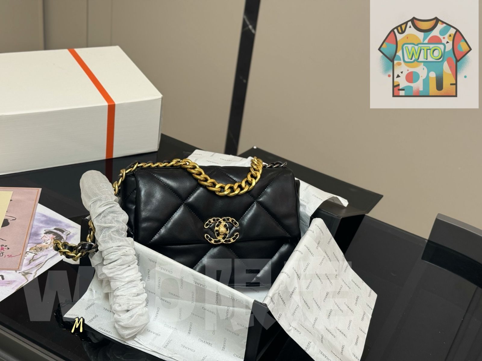 WTO通販 Chanel シャネル 19バッグ 感のある素材を使用1-WTO輸入-XKT87