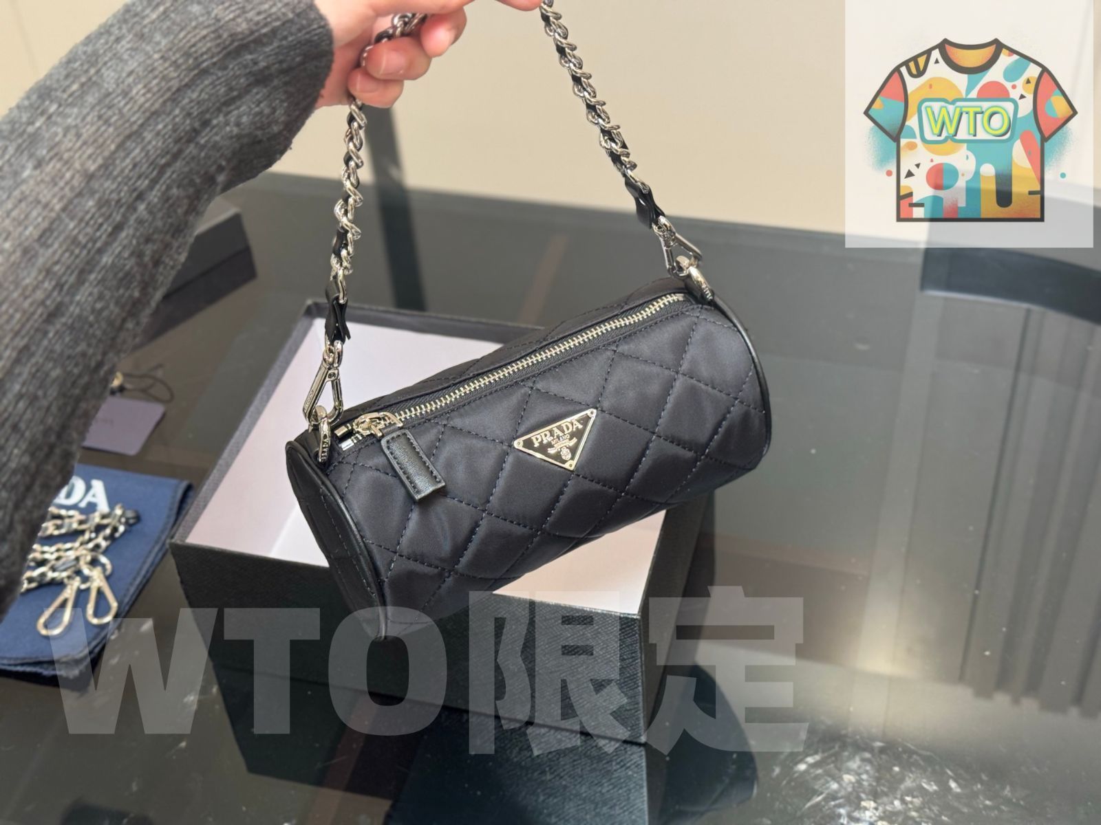 WTO通販 Prada プラダ 25ss 円筒バッグシリーズ コンパクトで可愛らしい1-WTO輸入-ZCD83
