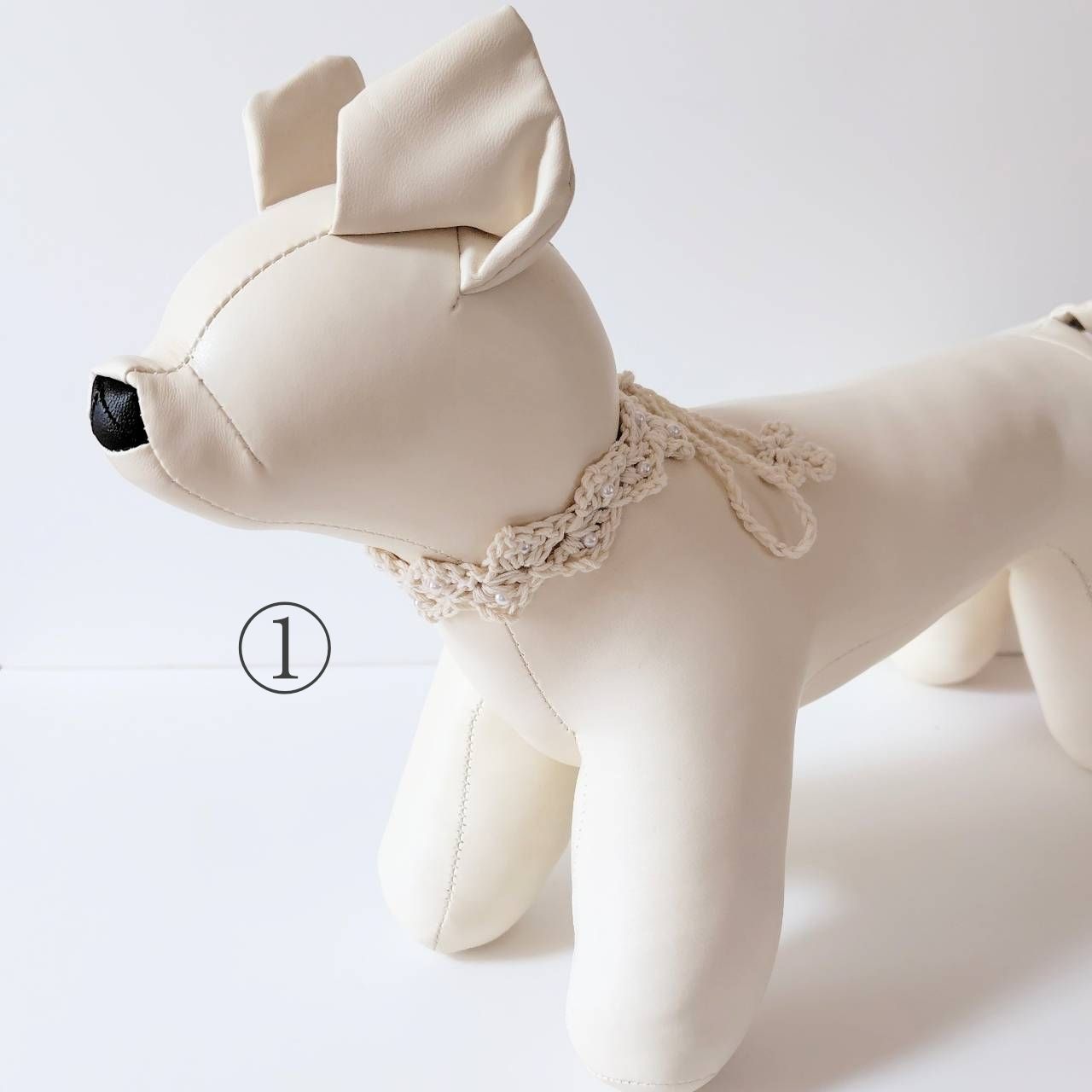 犬用ハンドメイドアクセ♡値下げ‼️ 可愛い小型犬用アクセサリー通販 鎌倉DOG シフォンリボンネックレス